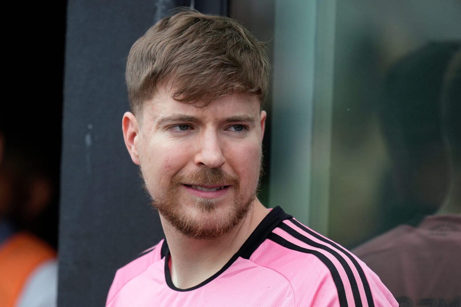 FILE - Jimmy Donaldson, the popular YouTube video maker who goes by MrBeast, is seen at an MLS socc...