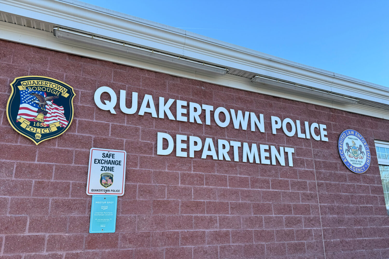 FILE - The Quakertown Police Department is seen, Tuesday, Feb. 24, 2026, in Quakertown, Pa. (PJ Sch...