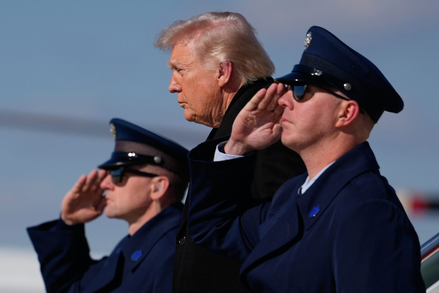 President Donald Trump arrives on Air Force One, Wednesday, March 18, 2026, at Joint Base Andrews, ...