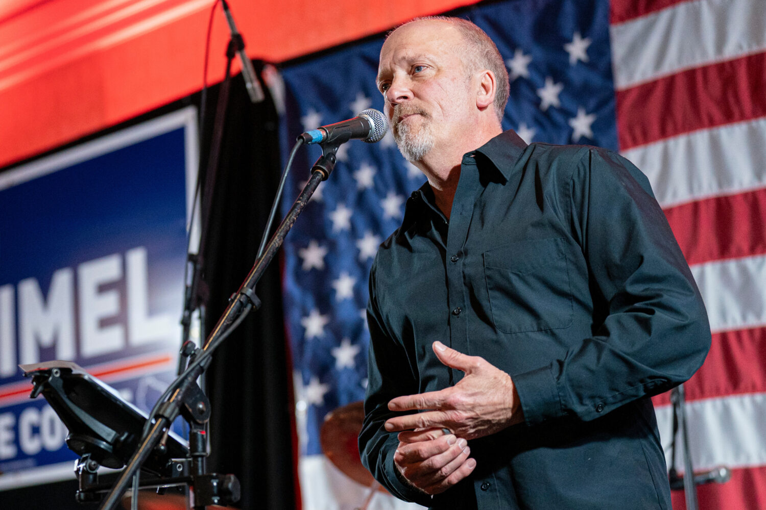 FILE - Wisconsin Supreme Court candidate Brad Schimel makes his concession speech to a crowd at his...