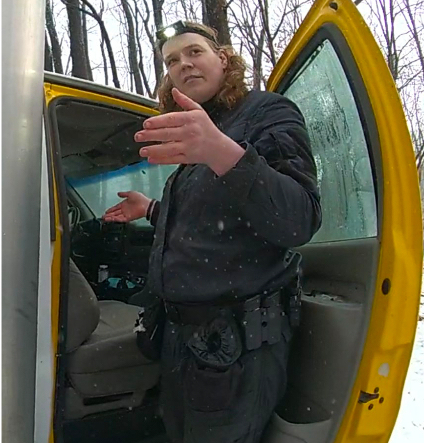 In this image taken from a Maryland State Police body cam video and released in a court filing show...