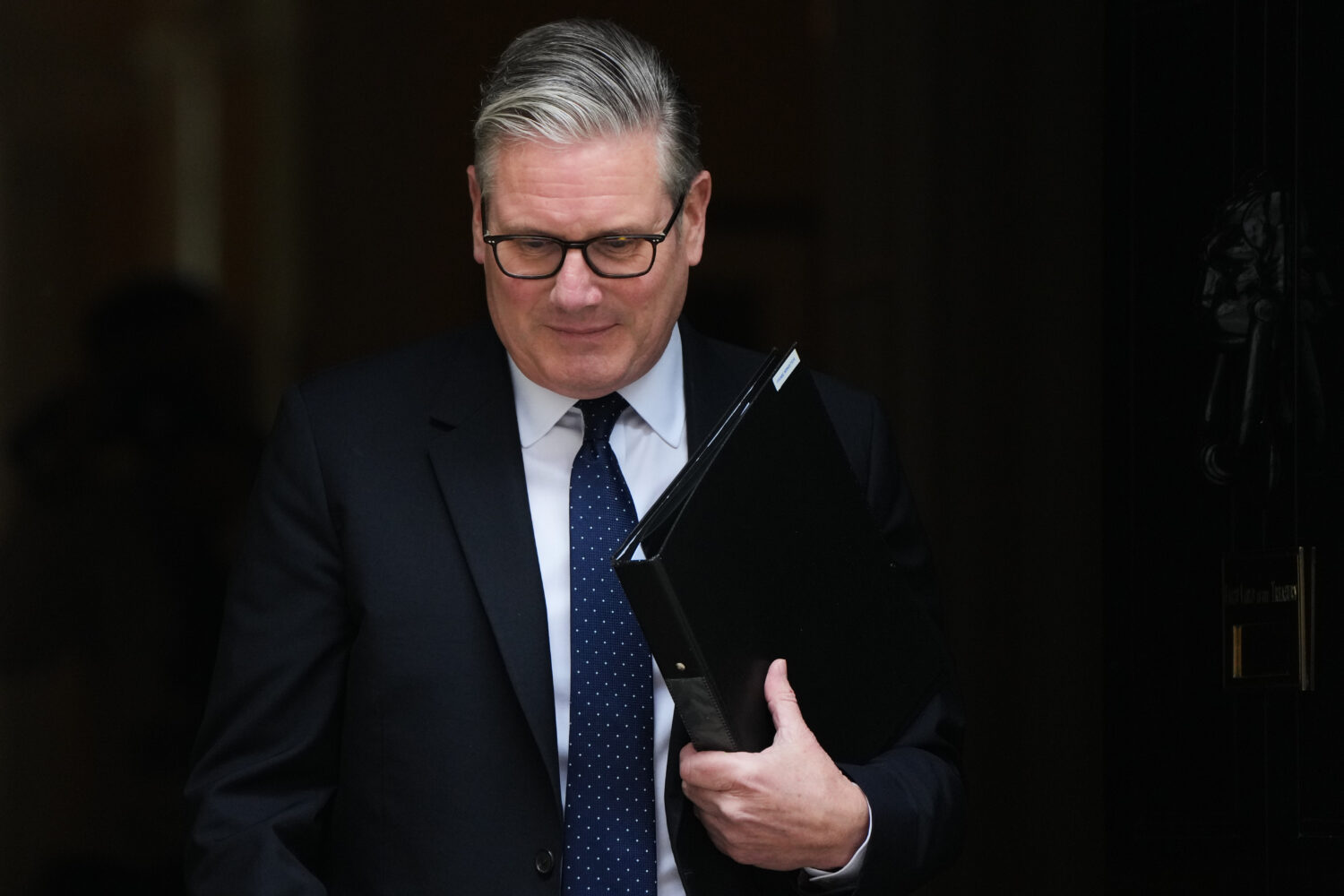 Britain's Prime Minister Keir Starmer leaves 10 Downing Street in London, Monday, April 20, 2026 to...