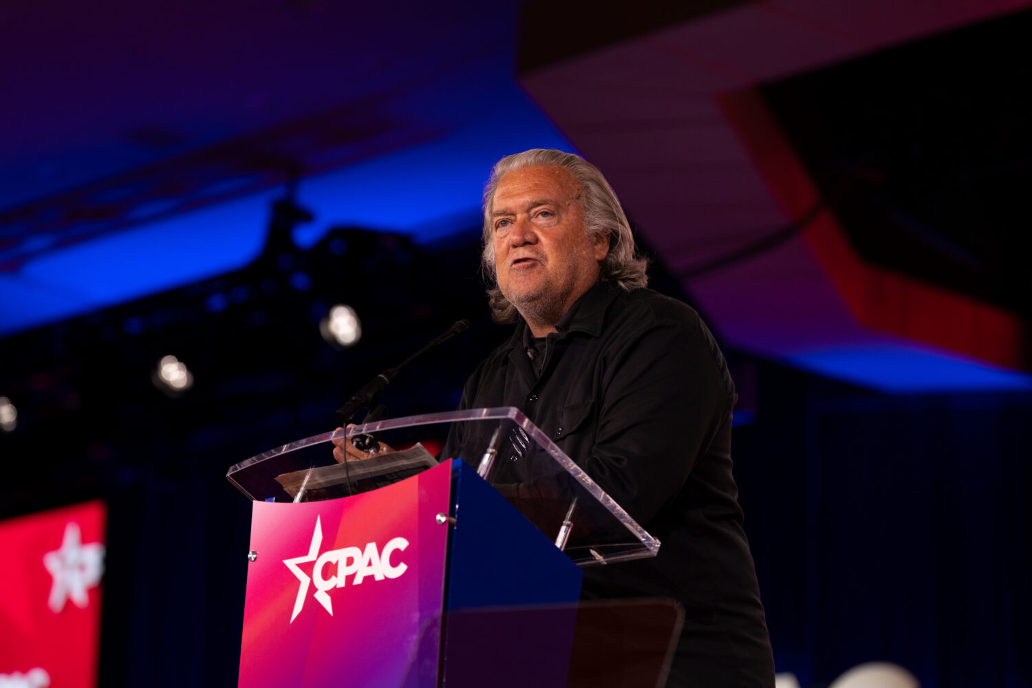 Steve Bannon speaks at the Conservative Political Action Conference, CPAC, in Dallas, Friday, March...