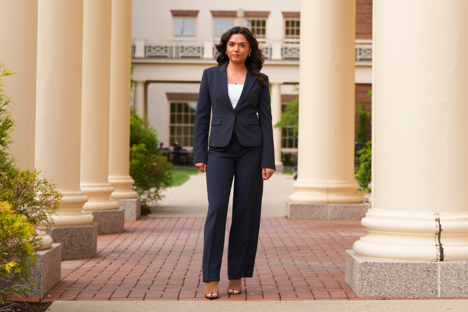Josephine Timperman, a student at Miami University, poses for a portrait Friday, April 24, 2026, in...