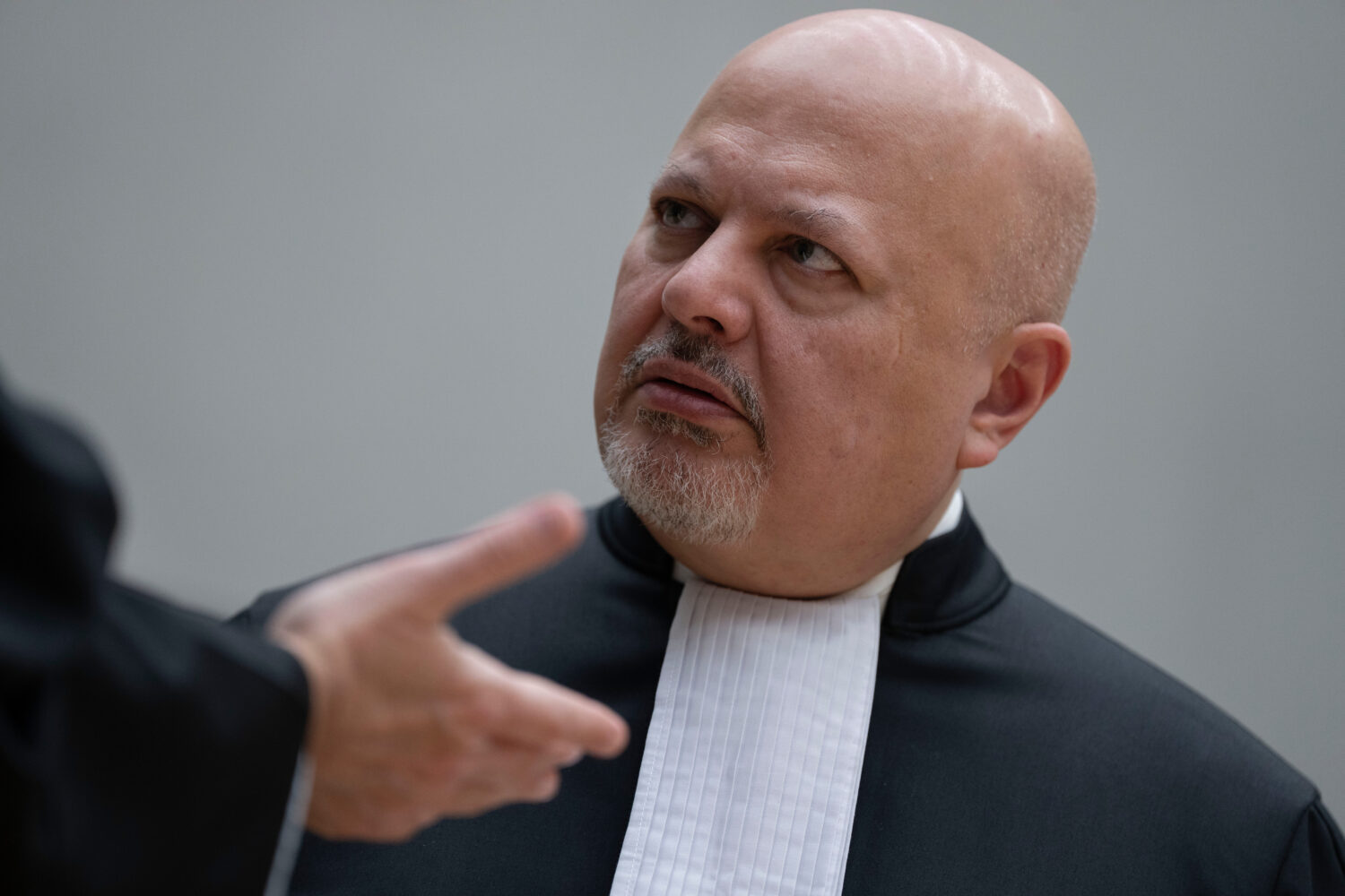 FILE - Chief Prosecutor Karim Khan talks before convening the International Criminal Court (ICC) in...