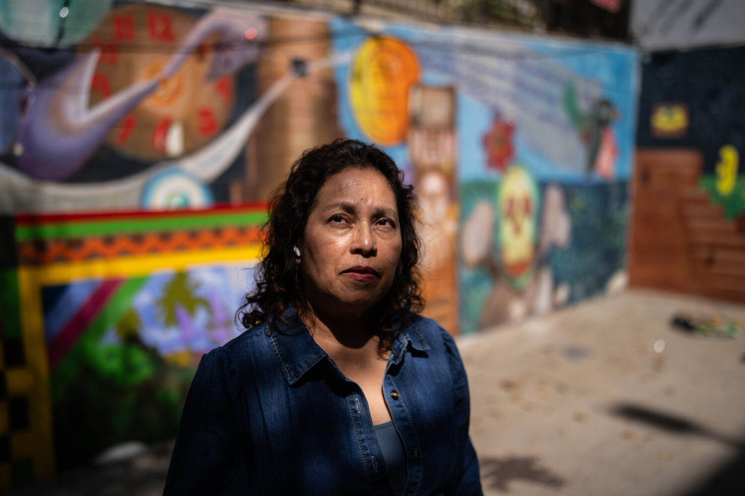 Lorena Zepeda, an immigrant from El Salvador who works for the Central American Resource Center (CA...