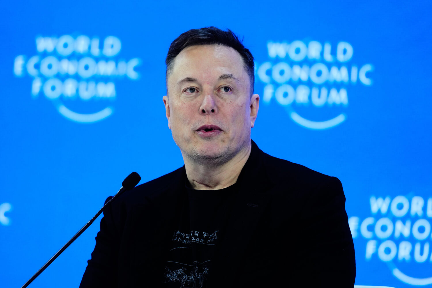 FILE - Elon Musk attends the annual meeting of the World Economic Forum in Davos, Switzerland, Jan....