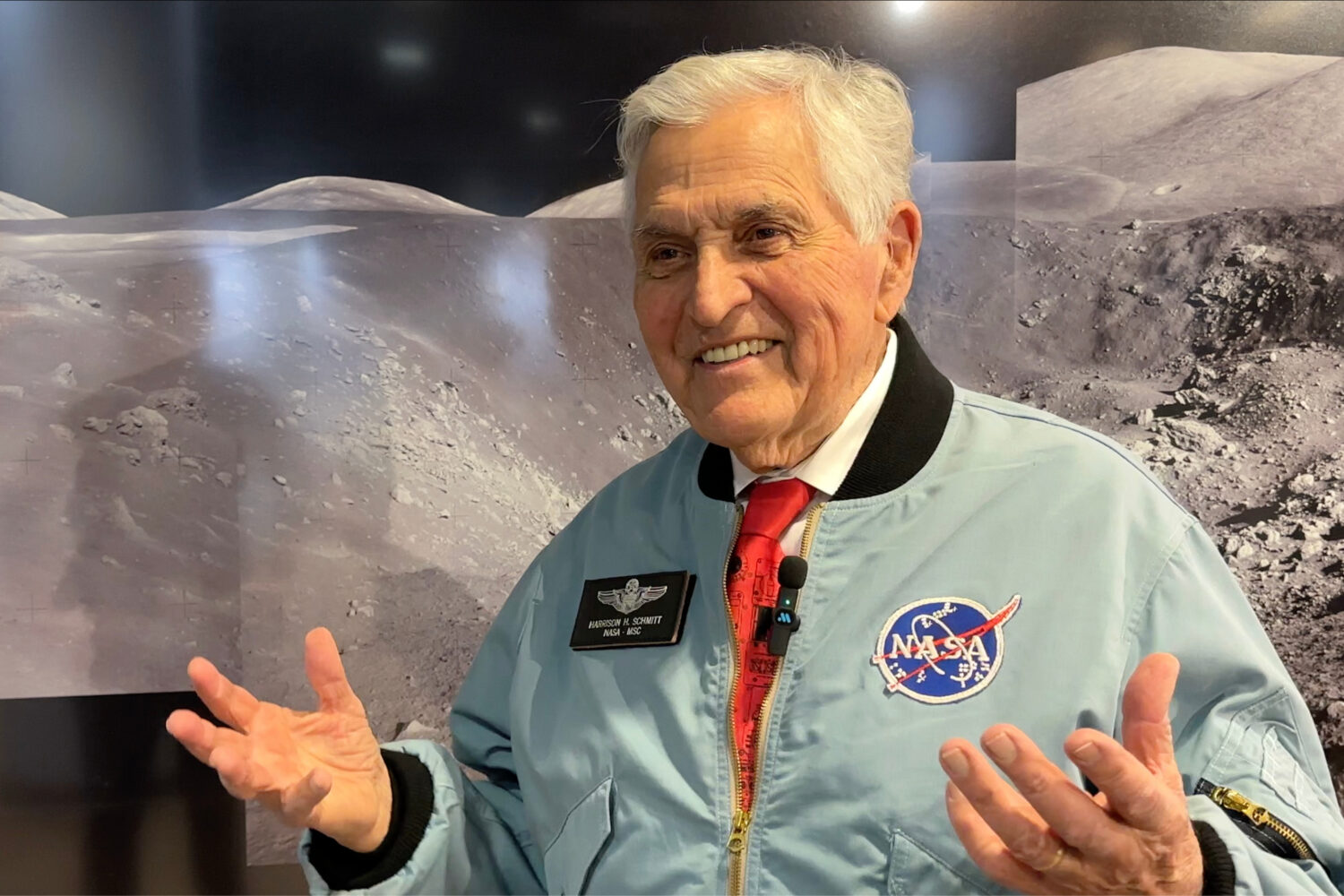 Apollo astronaut Harrison "Jack" Schmitt talks about having to acclimate to gravity after his moon ...