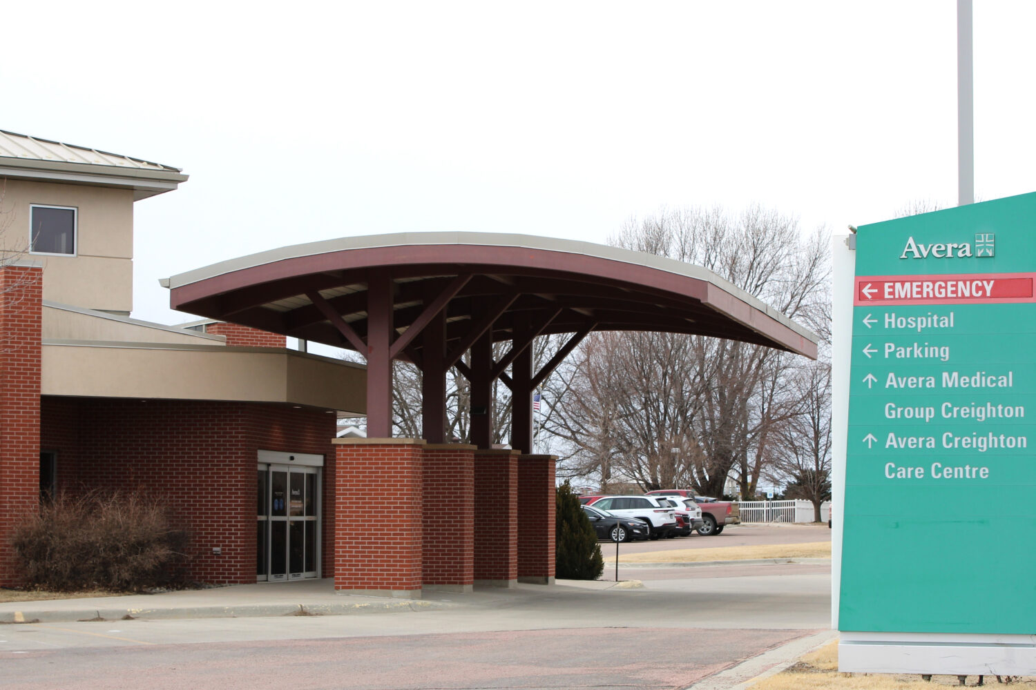 Avera Creighton Hospital is seen on Feb. 24, 2026, in Creighton, Neb. (AP Photo/Margery A. Beck)Cre...