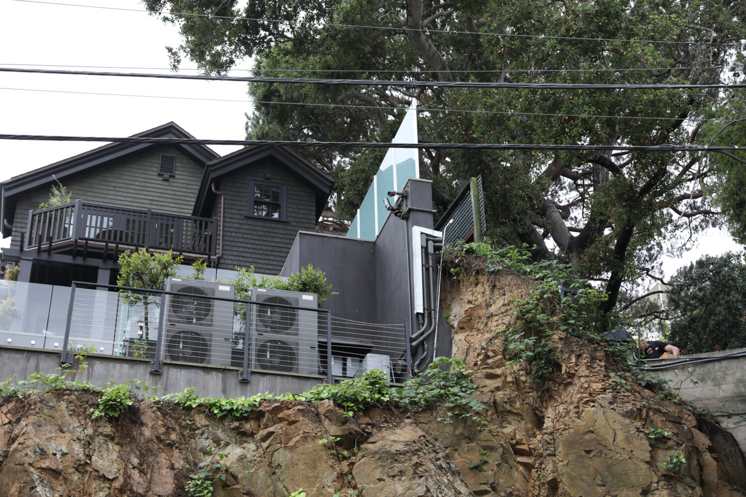 The home of Sam Altman is seen from Chestnut Street in San Francisco on Friday, April 10, 2026. (Le...