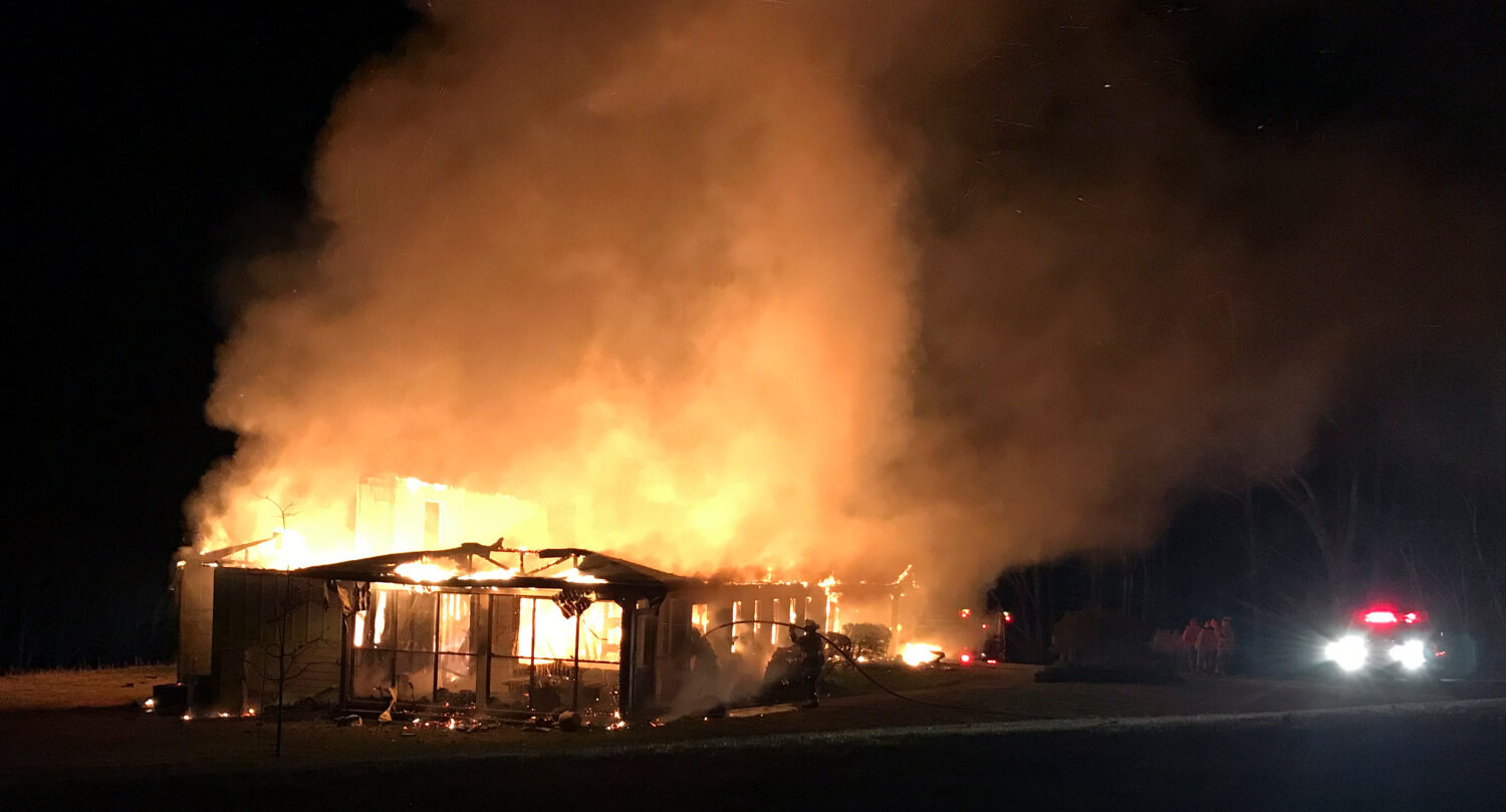 FILE - This March 29, 2019 photo provided by the New Market Fire and Rescue Team shows a fire at th...