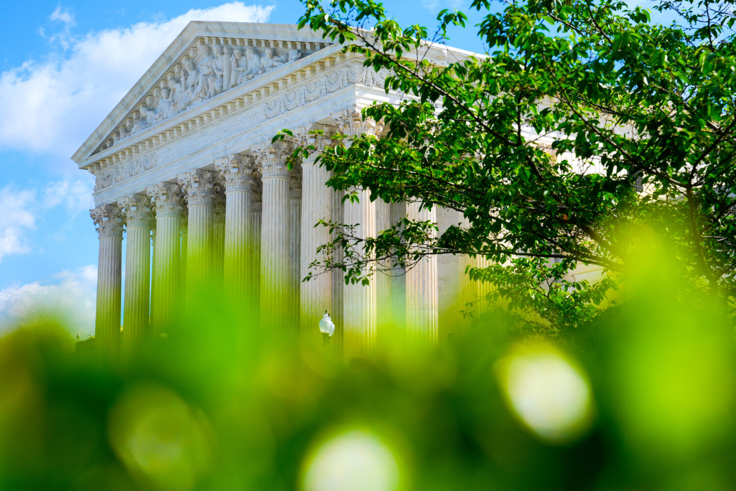 The U.S. Supreme Court is seen Friday, April 17, 2026, in Washington. (AP Photo/Mariam Zuhaib)Credi...