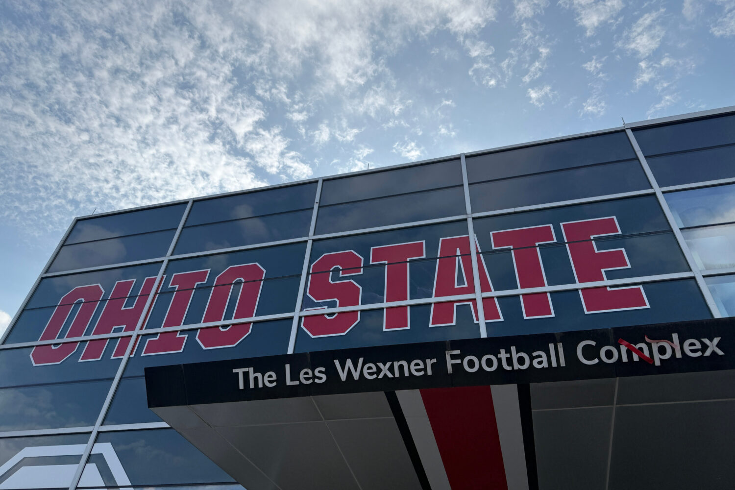 The Les Wexner Football Complex at the Wood Hayes Athletic Center is seen Monday, March 30, 2026, i...