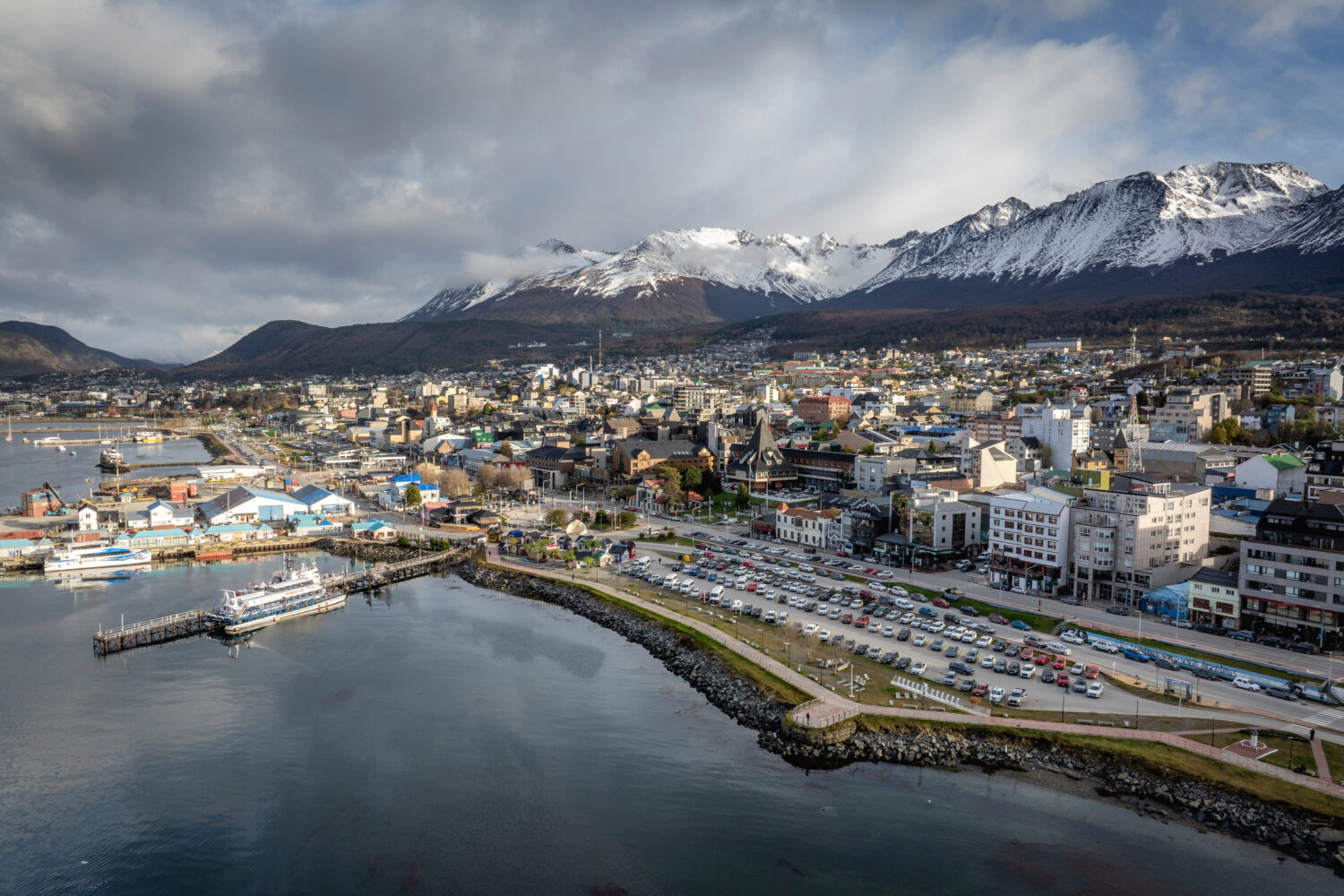 The sun shines down on Ushuaia, Argentina, Thursday, May 14, 2026. (AP Photo/Joel Reyero)Credit: AP...