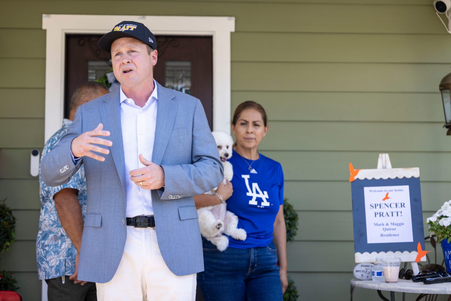 Los Angeles mayoral candidate Spencer Pratt during a campaign event Sunday, May 31, 2026, in Los An...
