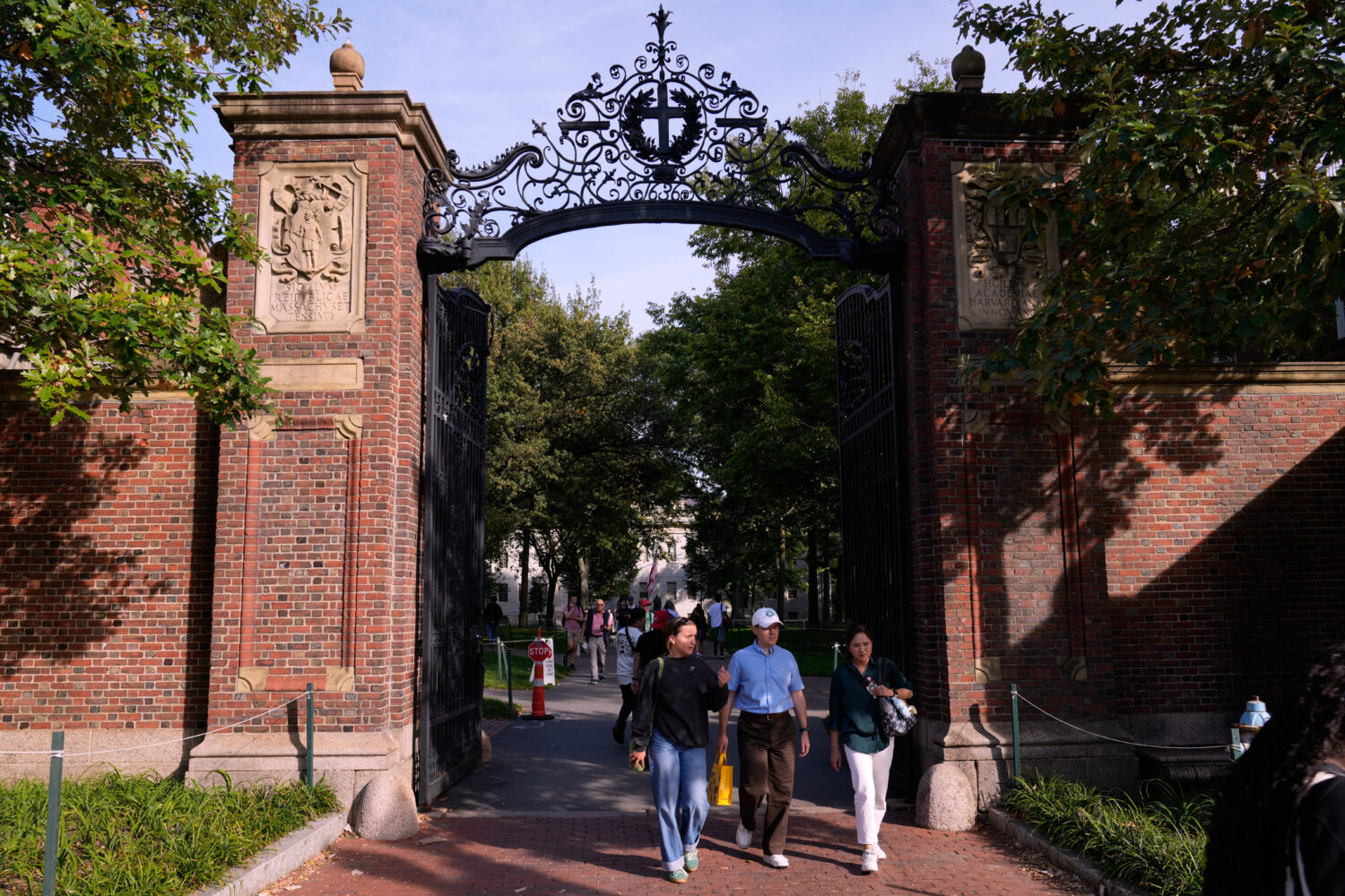 FILE - The gates of Harvard Yard at Harvard University, Sept. 30, 2025, in Cambridge, Mass. (AP Pho...