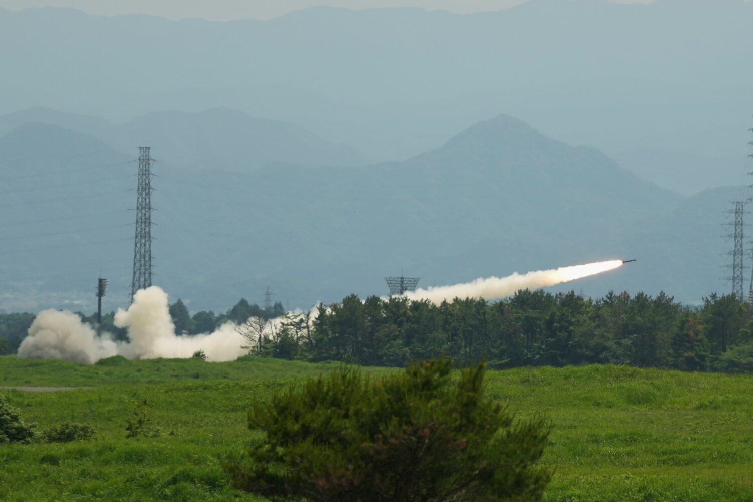 U.S. Marines conduct a live-fire training of the High Mobility Artillery Rocket System, short for H...