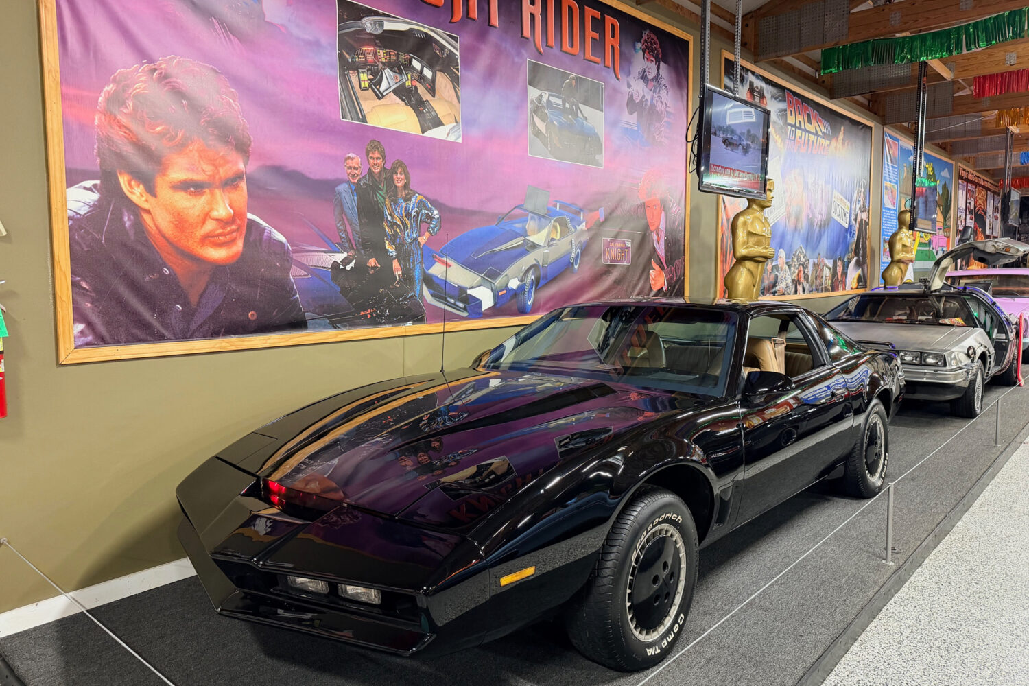 This photo provided by Jim Wojdyla shows a replica of the black Pontiac Trans Am from the 80s TV se...