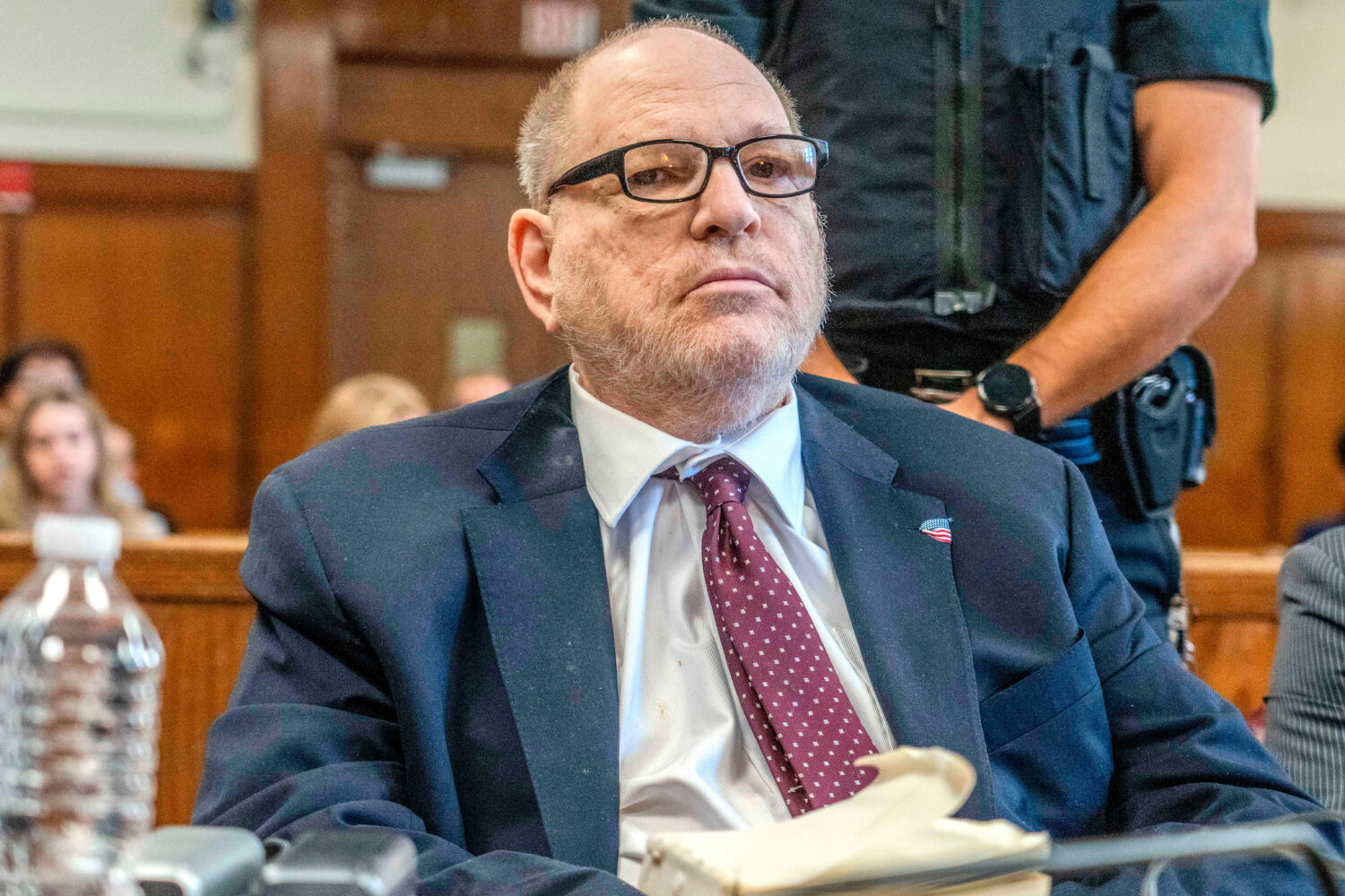 Harvey Weinstein appears in Manhattan criminal court on Tuesday, May 12, 2026, in New York. (Steven...