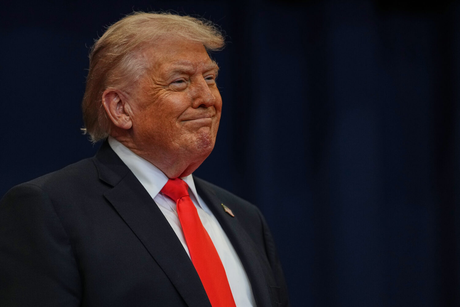 President Donald Trump arrives to speak at a charter school in The Villages, Fla., Friday, May 1, 2...