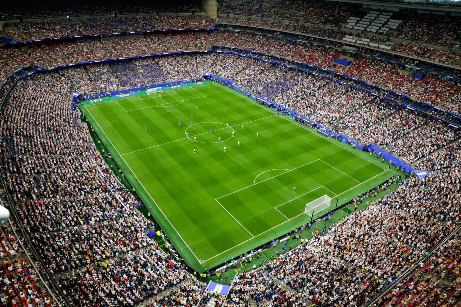 The pitch is seen in this general view during the World Cup Group E soccer match between Germany an...