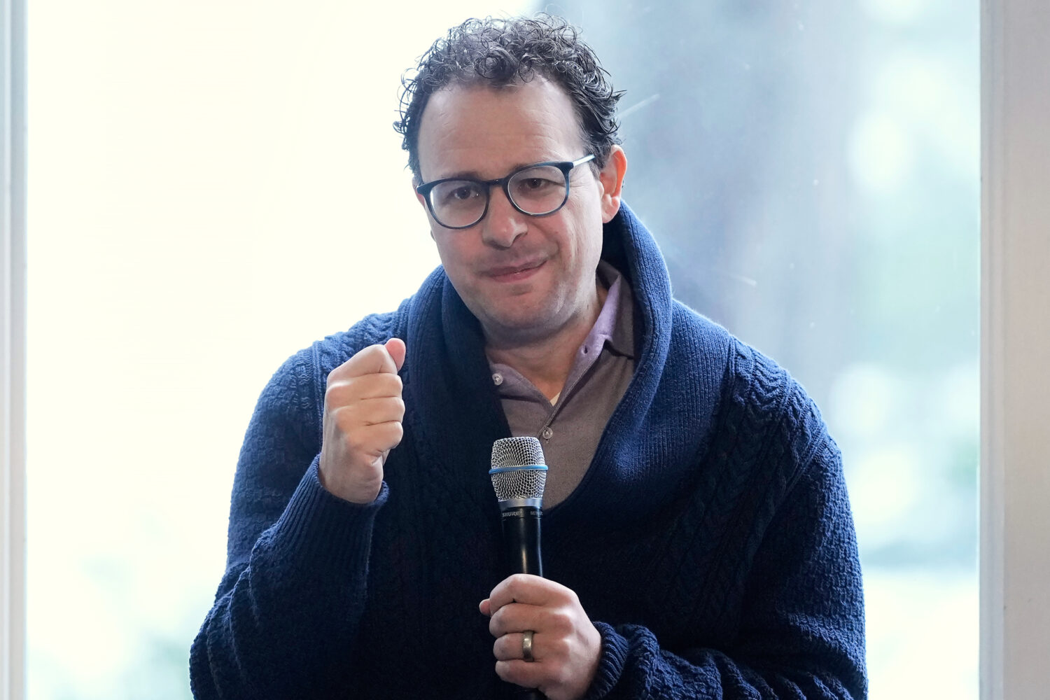 FILE - Dario Amodei, CEO & Co-Founder of Anthropic, speaks on a panel at the convening of the Inter...
