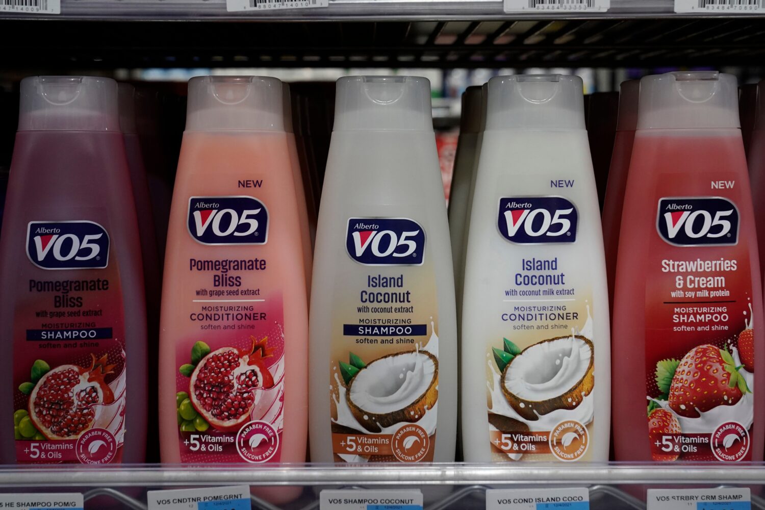 FILE—Plastic bottles of shampoo are displayed at Compton's Market in Sacramento, Calif., Friday, ...
