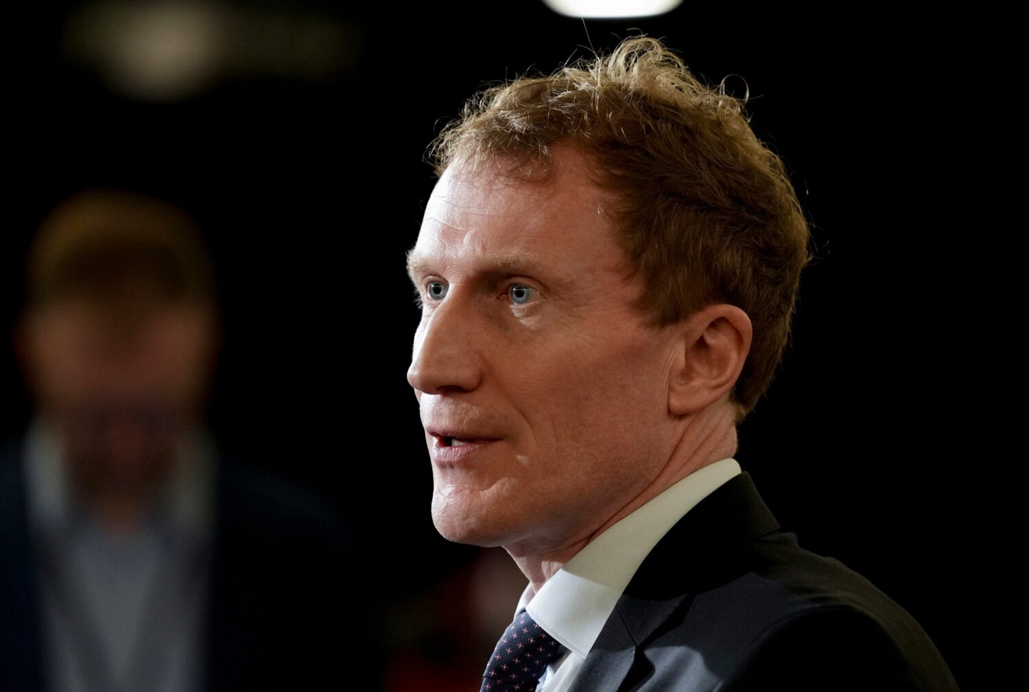 FILE - Canada's Minister of Immigration, Refugees and Citizenship Marc Miller speaks to the media d...