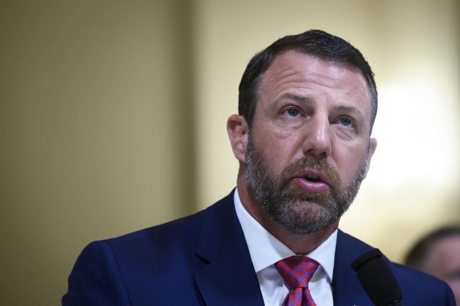 Homeland Security Secretary Markwayne Mullin testifies before the House Committee on Homeland Secur...