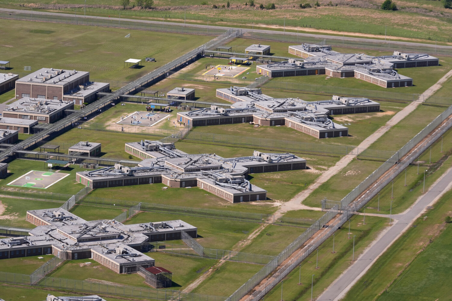 FILE - The Winn Correctional Center, an ICE detention facility, is seen in this aerial photo in Win...