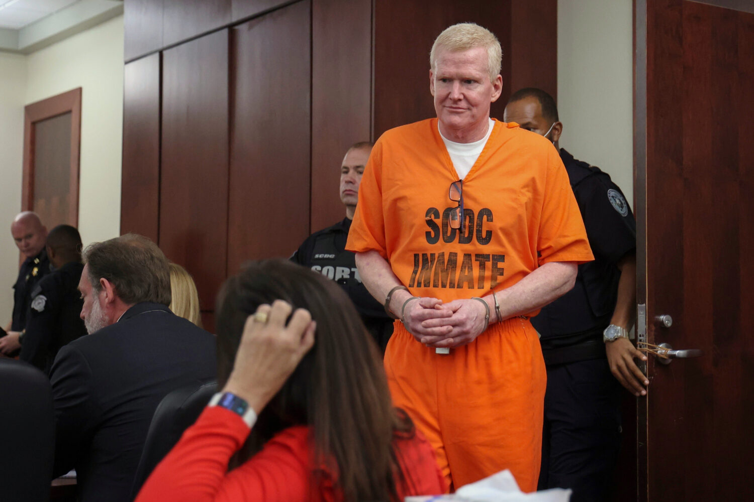 Alex Murdaugh arrives for a judicial hearing on Monday, June 29, 2026, at the Marc H. Westbrook Jud...