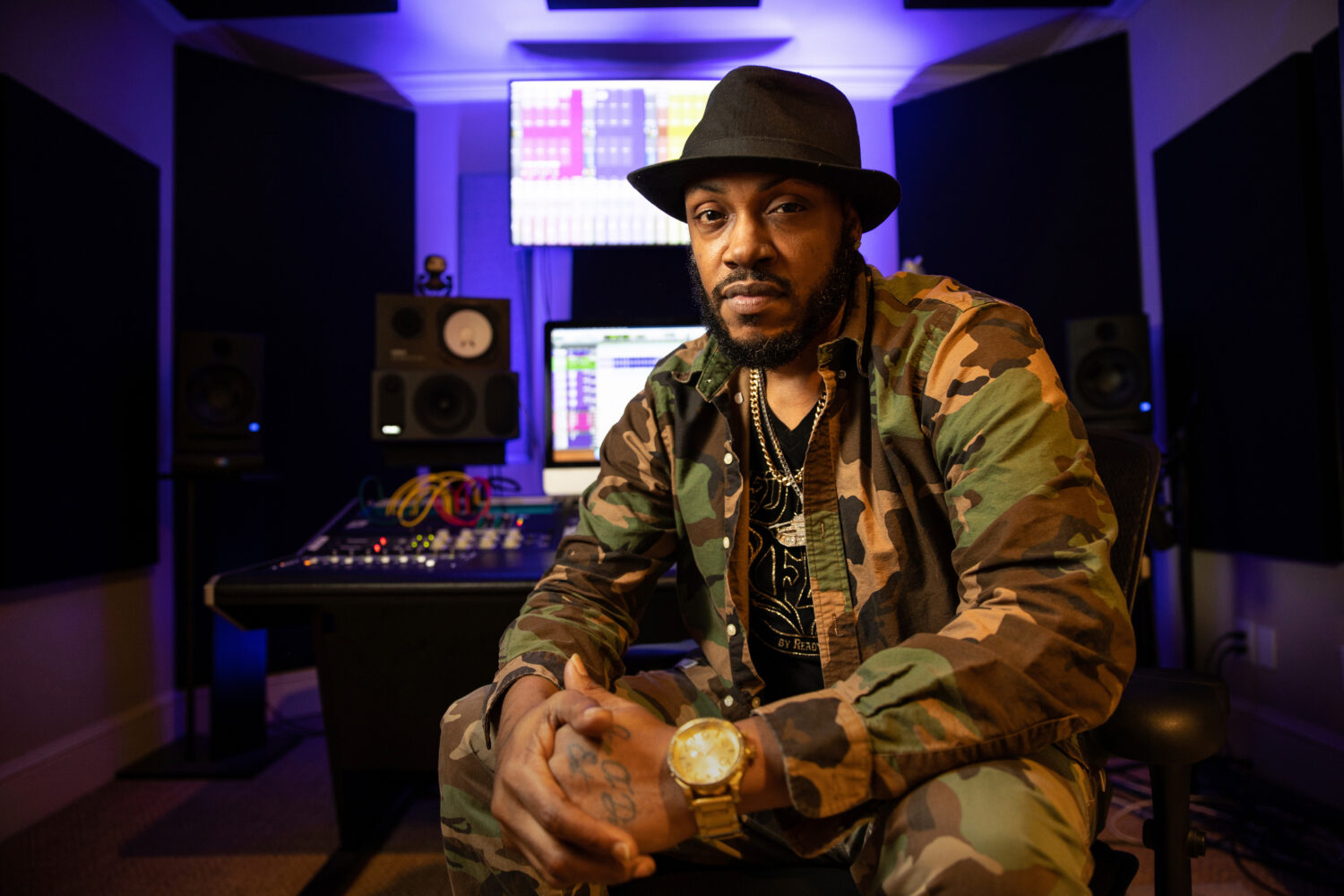 FILE - Rapper Mystikal poses for a portrait in Baton Rouge, La., Jan. 22, 2021. (AP Photo/Rusty Cos...