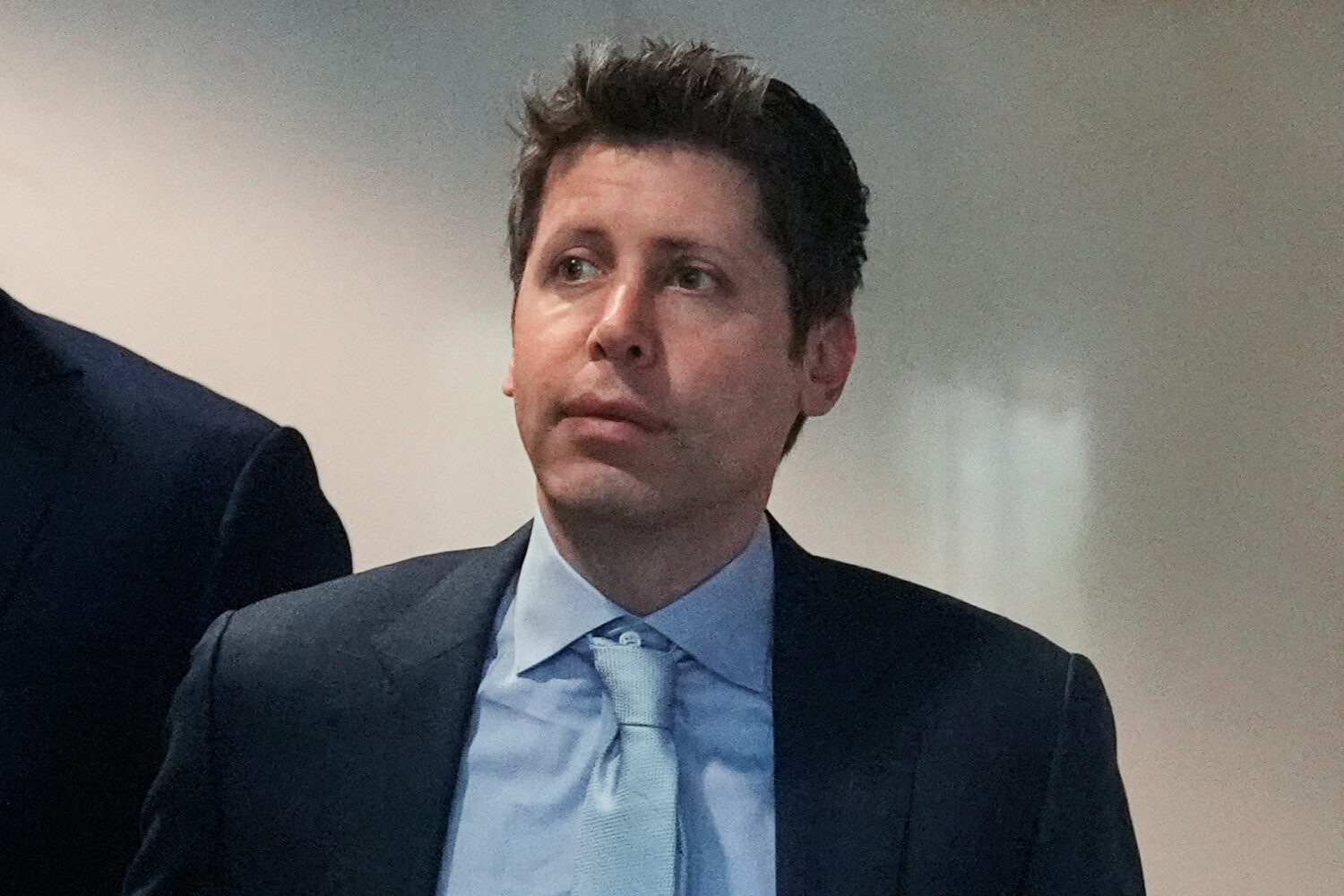 FILE - Sam Altman arrives at the U.S. District Court in Oakland, Calif., April 30, 2026. (AP Photo/...