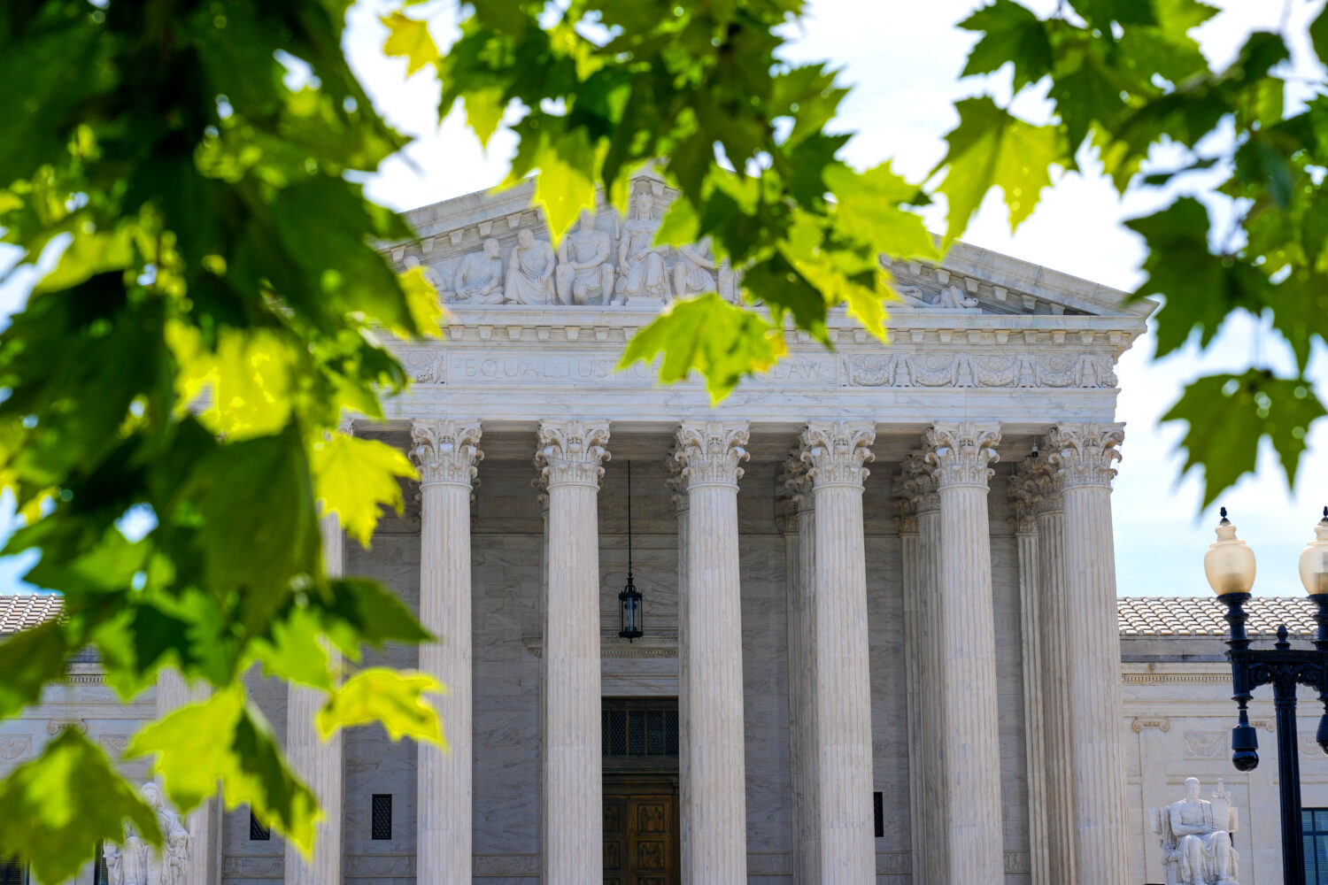 FILE - The U.S. Supreme Court is seen, June 5, 2026, in Washington. (AP Photo/Mariam Zuhaib, File)C...