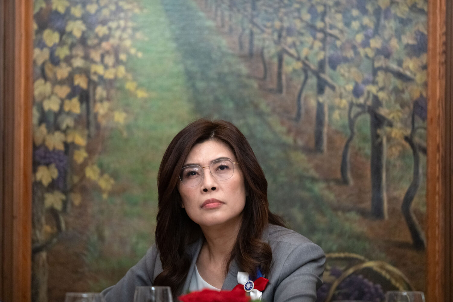 Cheng Li-wun, the chairperson of Taiwan's main opposition Nationalist Party, or Kuomintang (KMT), s...