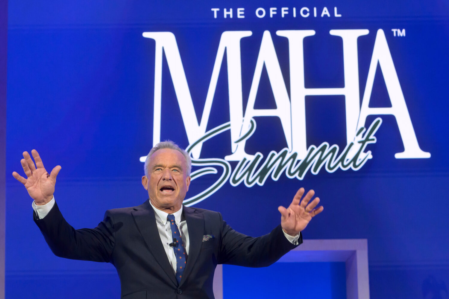 FILE - Health and Human Services Secretary Robert F. Kennedy, Jr., arrives on stage at the inaugura...