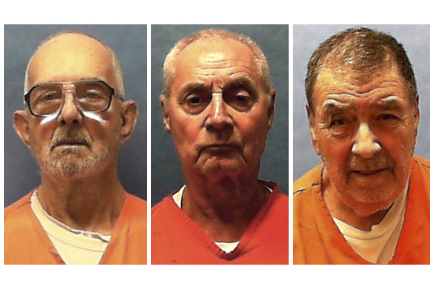 This combination of undated booking photos provided by the Florida Department of Corrections in Jul...