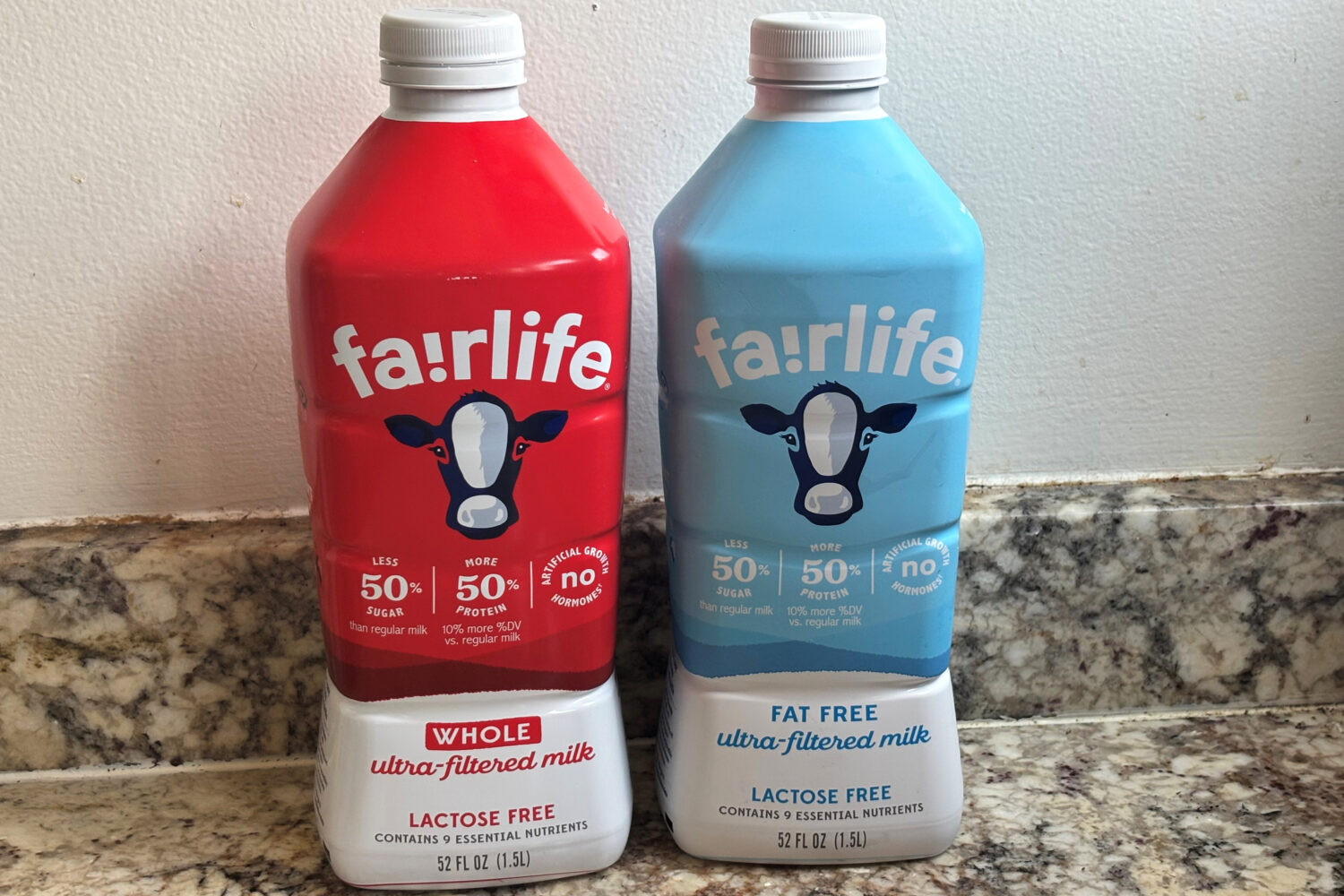 Fairlife milk products are seen in New York on Friday, July 17, 2026. (AP Photo/Dorothea Degen)Cred...