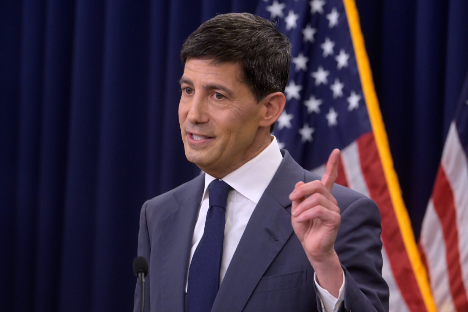 Federal Reserve Chairman Kevin Warsh speaks during a news conference following the Federal Open Mar...