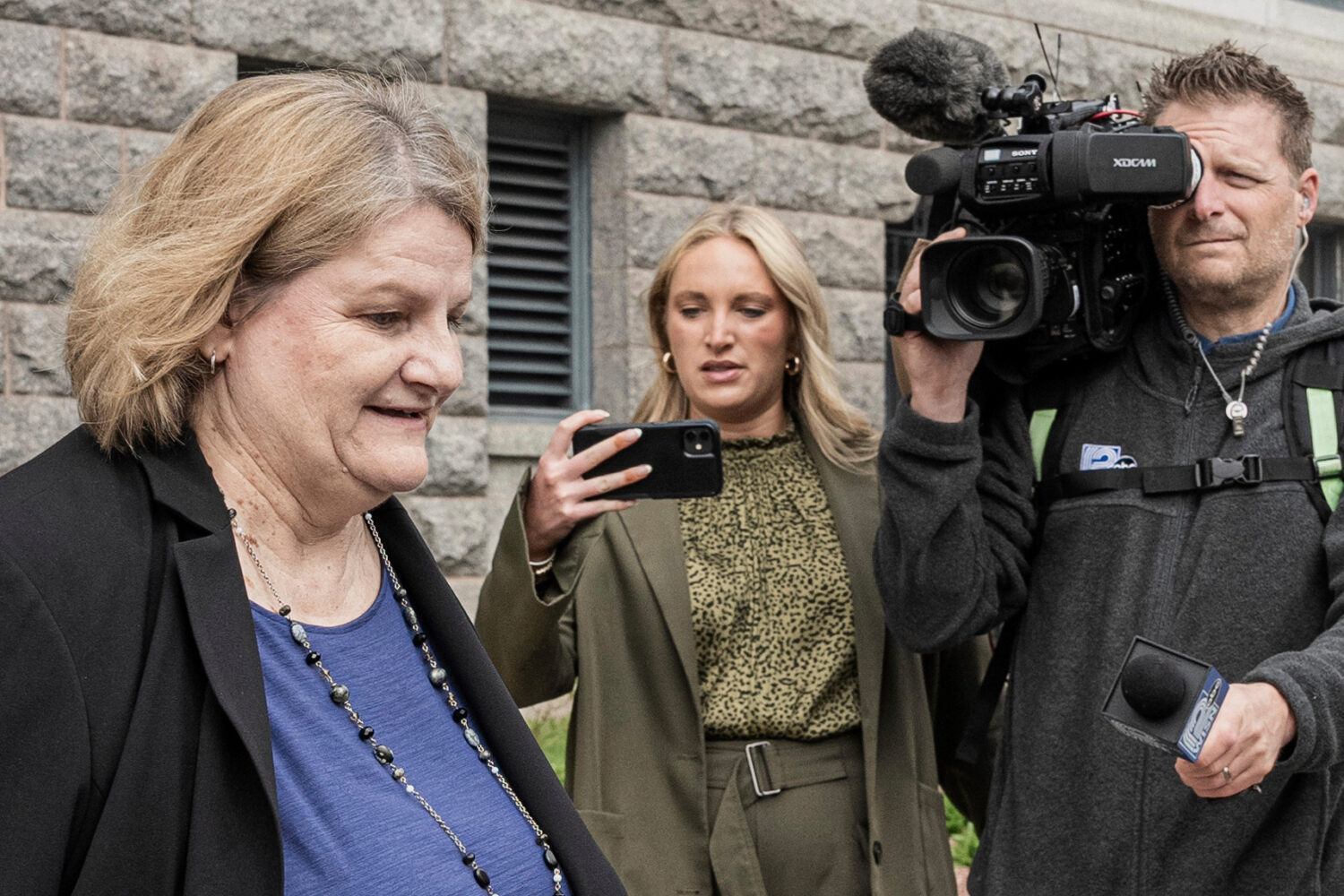 FILE - Milwaukee County Circuit Judge Hannah Dugan leaves the federal courthouse after a hearing in...