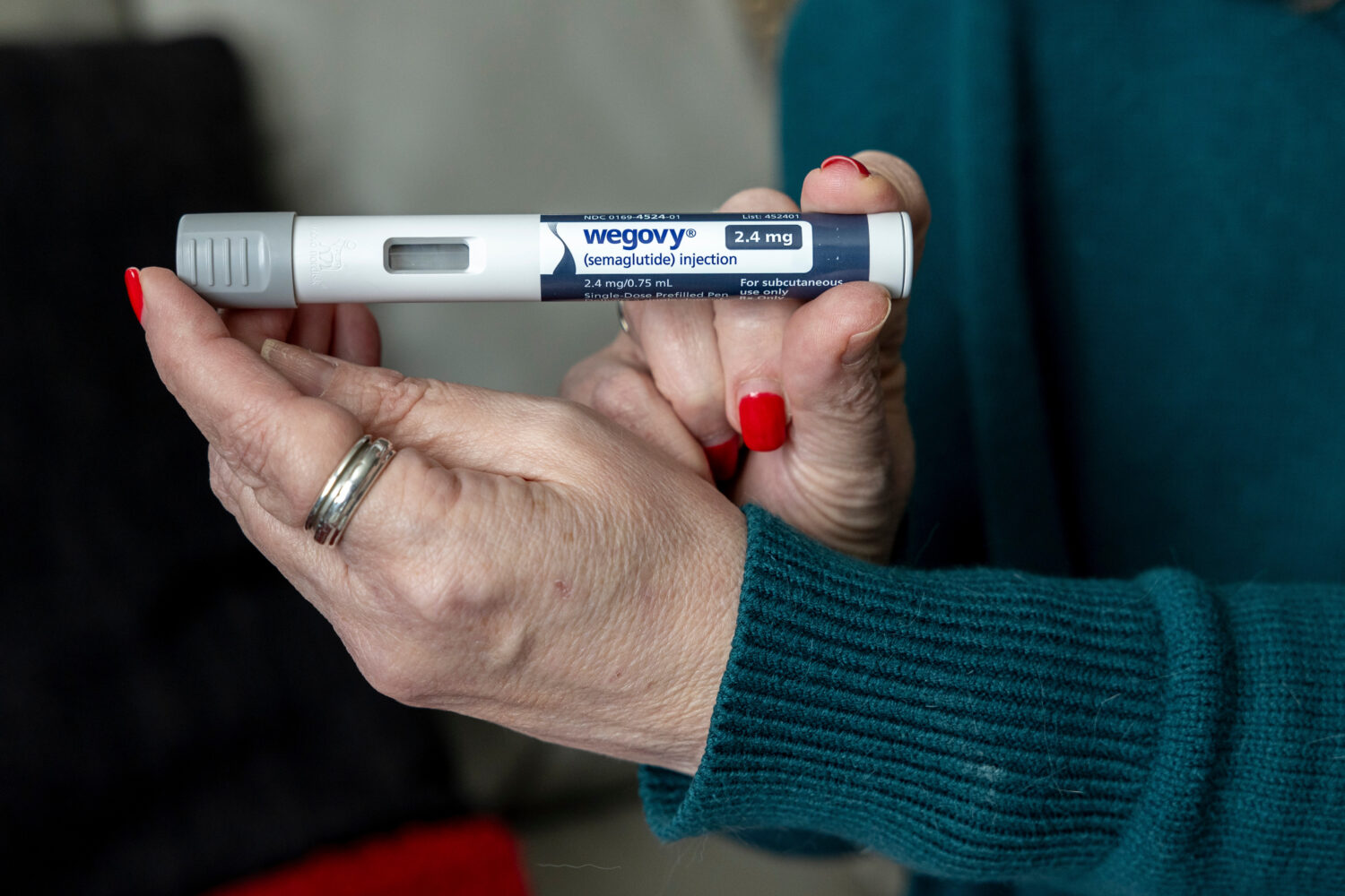 FILE - A dose of Wegovy, a drug used for weight loss, is displayed on March 1, 2024, in Front Royal...