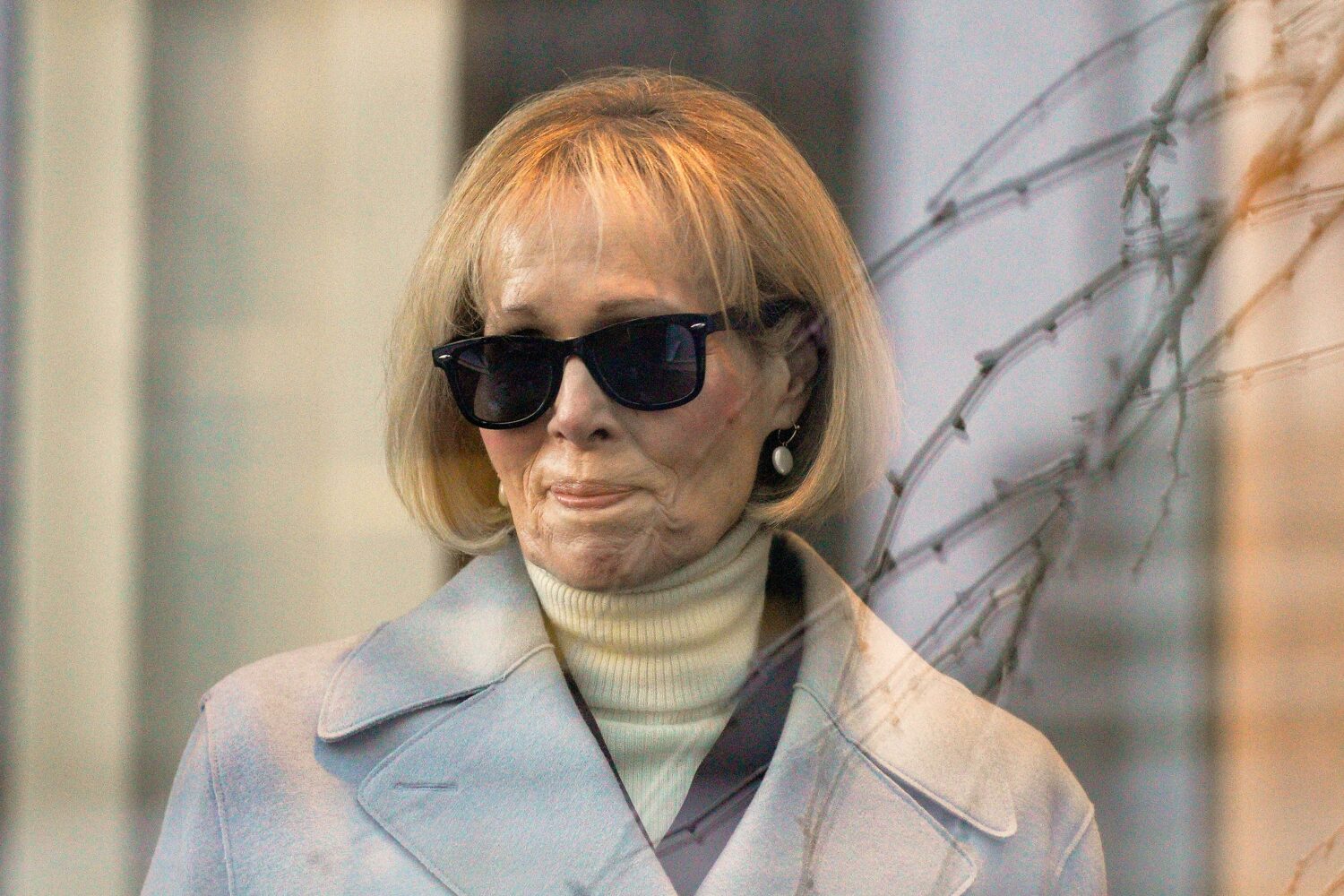 FILE - E. Jean Carroll arrives at Manhattan federal court, Jan. 17, 2024, in New York. (AP Photo/Ed...