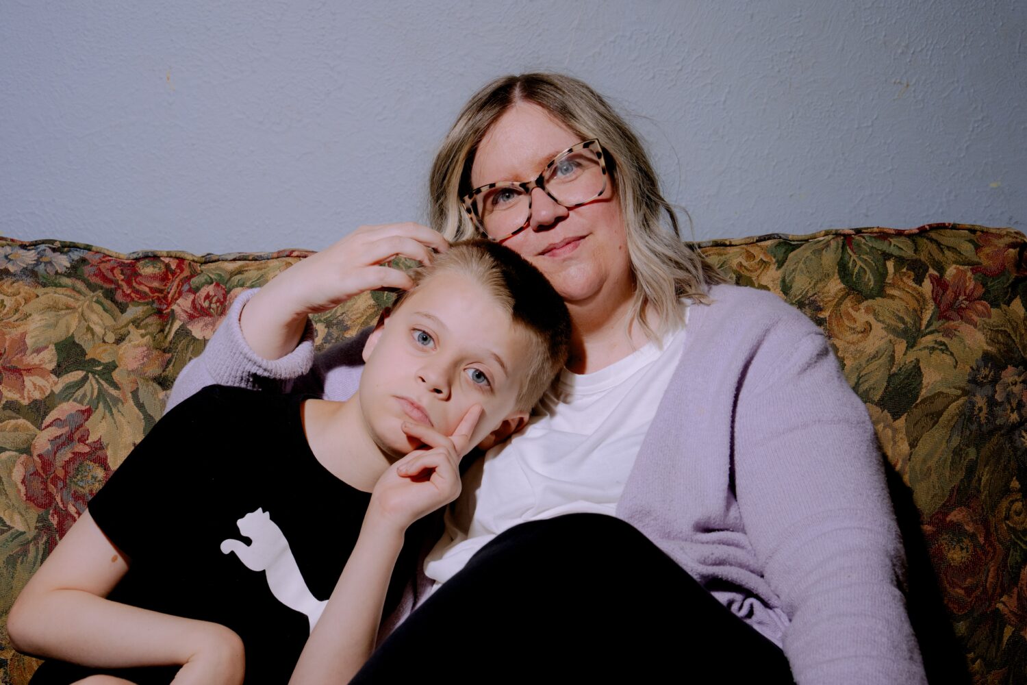 Lindsey Althaus and her son, Whitman Althaus, 12, who has autism and a neurological disorder called...