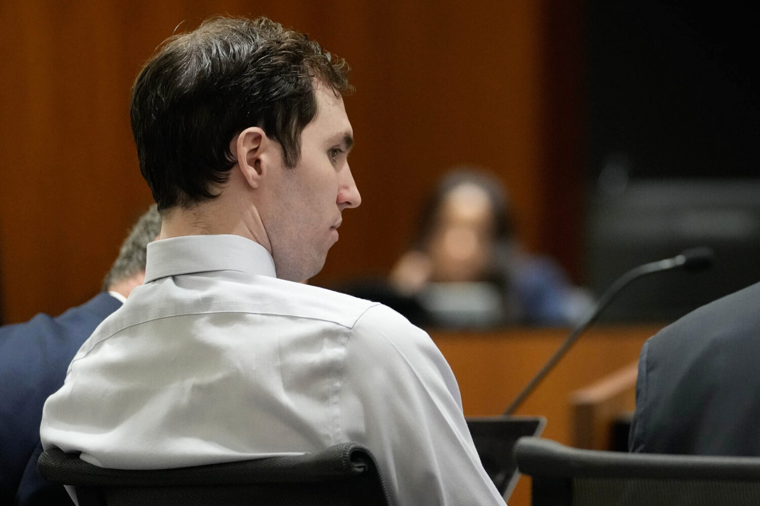 FILE - Tyler Robinson, accused of fatally shooting Charlie Kirk, appears during a hearing in 4th Di...