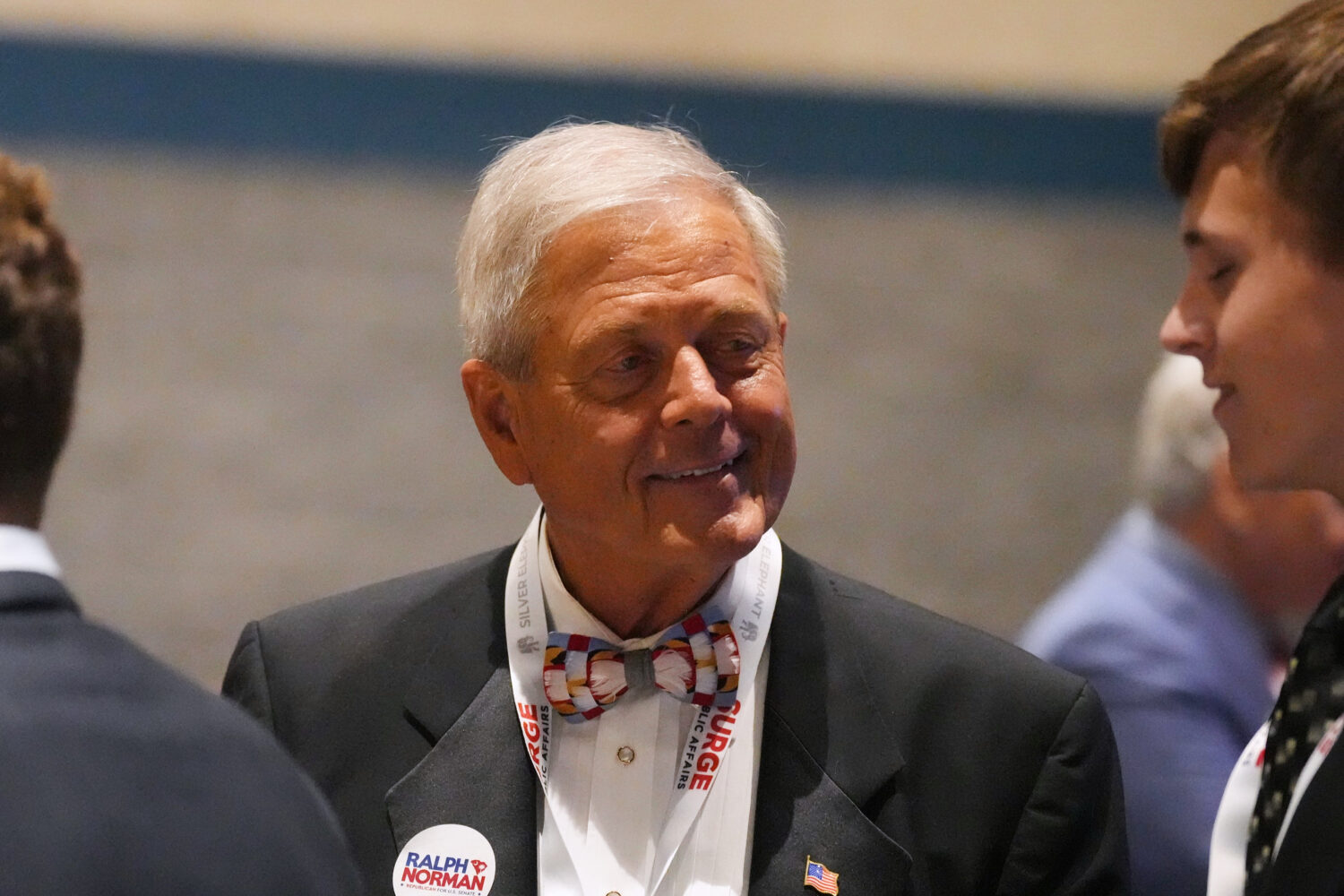 U.S. Rep. Ralph Norman, R-S.C., speaks with attendees at the South Carolina Republican Party's Silv...